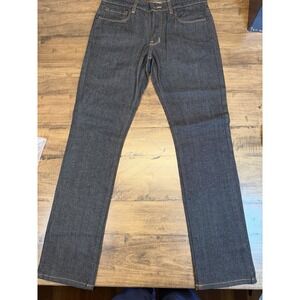 BLK WD Men's  Slim Straight Black Jeans, Size 30/30, Black Wood Denim Co.